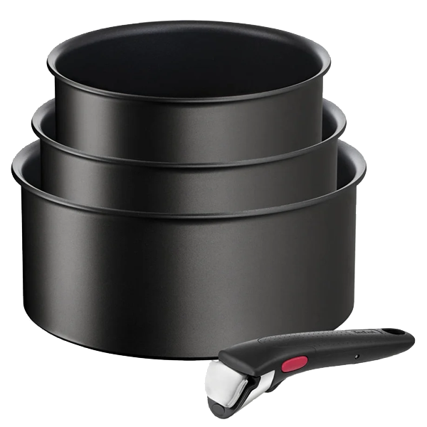 CONJ. CAÇAROLAS TEFAL INGENIO UNLIMITED 16/18/20CM + PEGA – L7639343