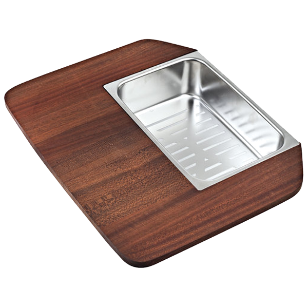 TÁBUA DE MADEIRA + CESTO INOX TEKA – 40199230