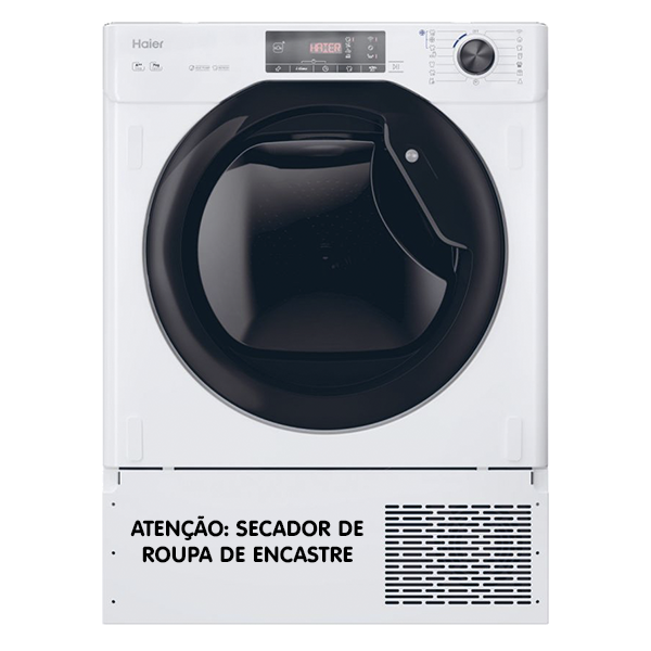SECADOR DE ROUPA HAIER – HDBI H7A2TBEX-S
