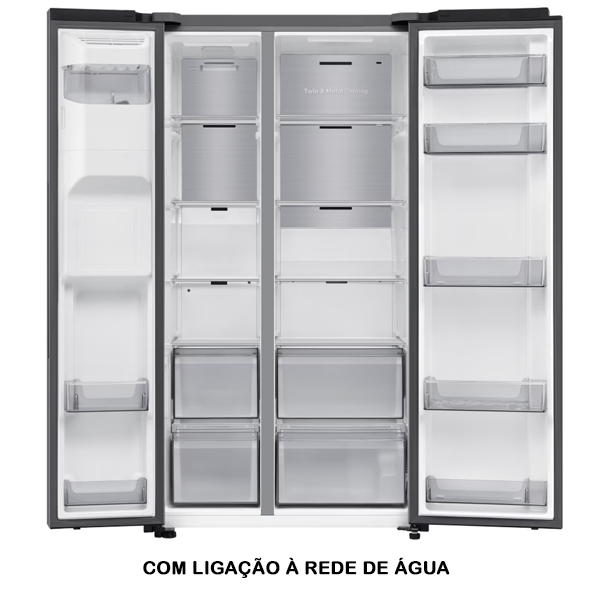 FRIGORÍFICO SIDE BY SIDE SAMSUNG – RS70F66KBTEF