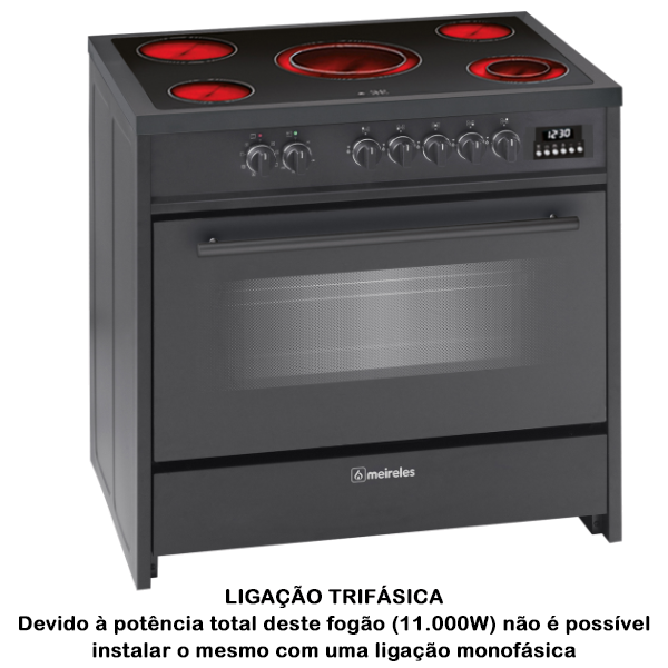 FOGÃO MEIRELES MONZA – E 912 BL