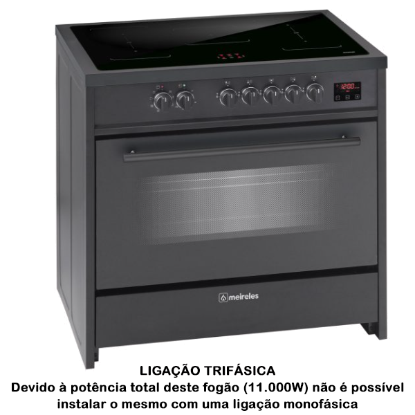 FOGÃO MEIRELES MONZA – E 913 BL