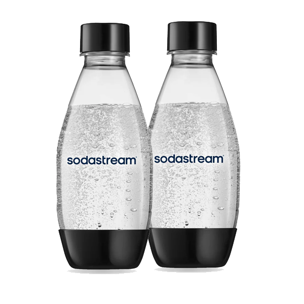 GARRAFA SODASTREAM – FUSE PLASTIC 0,5L PRETA (2 UNI)